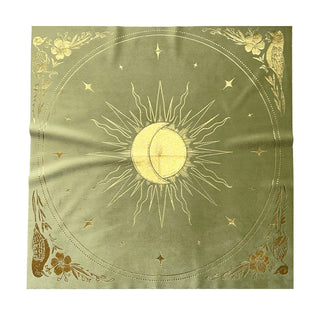 Celestial Velvet Altar Cloth Black Velvet + Silver Foil