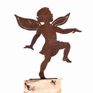 Dancing Girl Fairy - Metal Silhouette Garden Yard Home