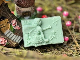 Green Garden Fairy With Dragonfly - Soap