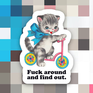 Cat F*ck Around and Find Out - Sticker