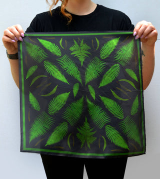 Forest Ferns - 100% Silk Scarf