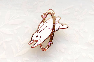 Cosmic Rabbit Enamel Pin