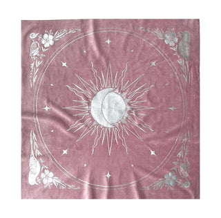 Celestial Velvet Altar Cloth Black Velvet + Silver Foil