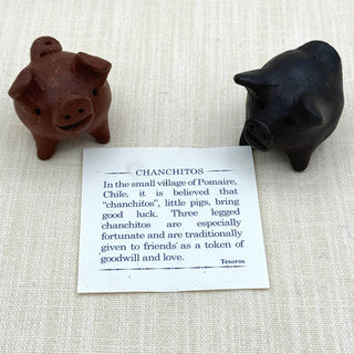 Chanchito Dark Clay Three Leg Pig