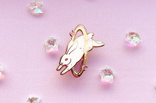 Cosmic Rabbit Enamel Pin