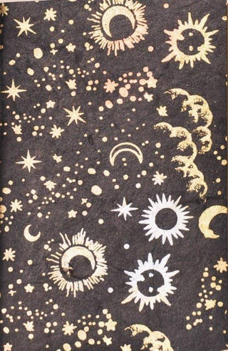 Sun Moon & Stars Metallic Print Journal