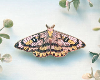 Sheep Moth (Hemileuca eglanterina) Enamel Pin