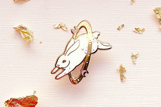 Cosmic Rabbit Enamel Pin