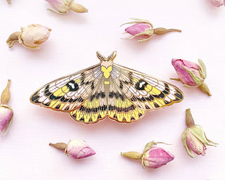 Sheep Moth (Hemileuca eglanterina) Enamel Pin