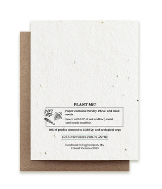 Moon Phase Birthday - Plantable Herb Seed Card