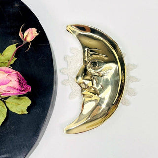 Brass Moon Tray - Crystal Holder