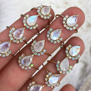 Opal & Moonstone Ballerina Ring