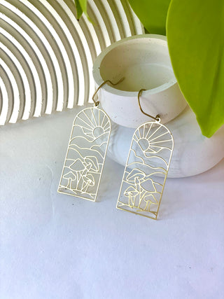 Indie South | Mushroom Window Earrings