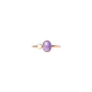 Mineral and Matter | Duo Charoite Amethyst Ring