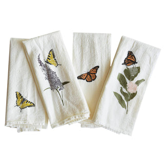 Swallowtails + Monarchs Napkins - Set of 4