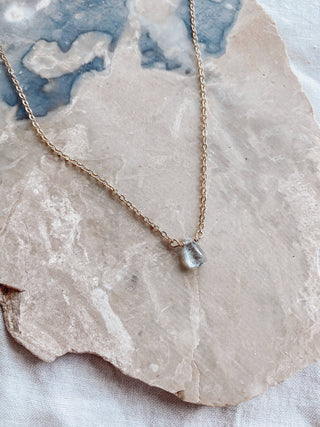 Milk Moon | Aquamarine Necklace