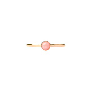 Small Pink Opal Stacking Ring