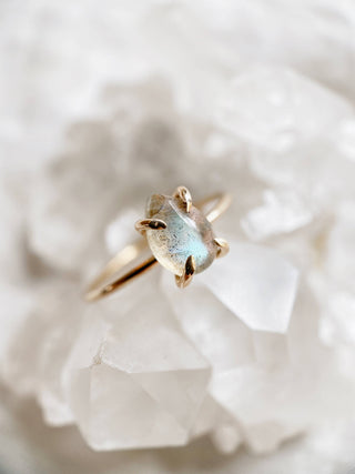 Milk Moon | Labradorite Stacking Ring