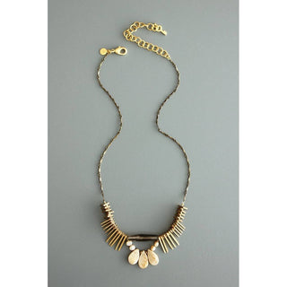 David Aubrey Jewelry | Athena Pearl and Smokey Quartz Necklace